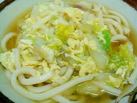 茗荷入り卵うどん